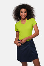 HAKRO Damen V-Shirt Mikralinar® kiwi