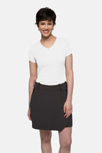 HAKRO Damen V-Shirt COOLMAX® weiß