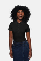 HAKRO Damen Poloshirt Pima-Cotton schwarz