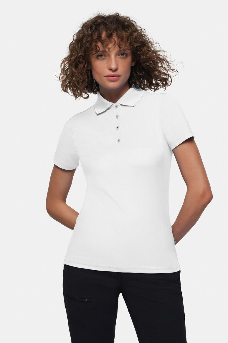 HAKRO Damen Poloshirt COOLMAX® weiß