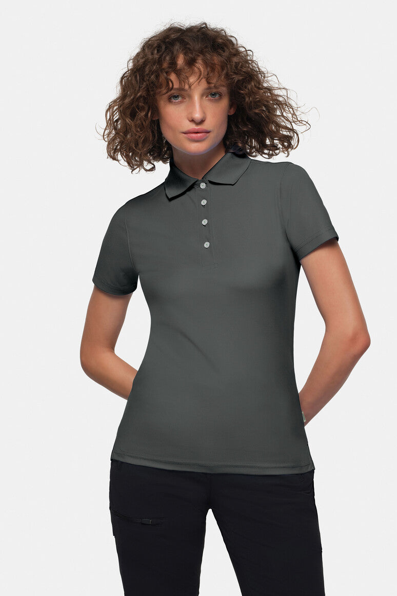 HAKRO Damen Poloshirt COOLMAX® anthrazit
