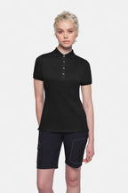 HAKRO Cotton Tec® Damen Poloshirt schwarz