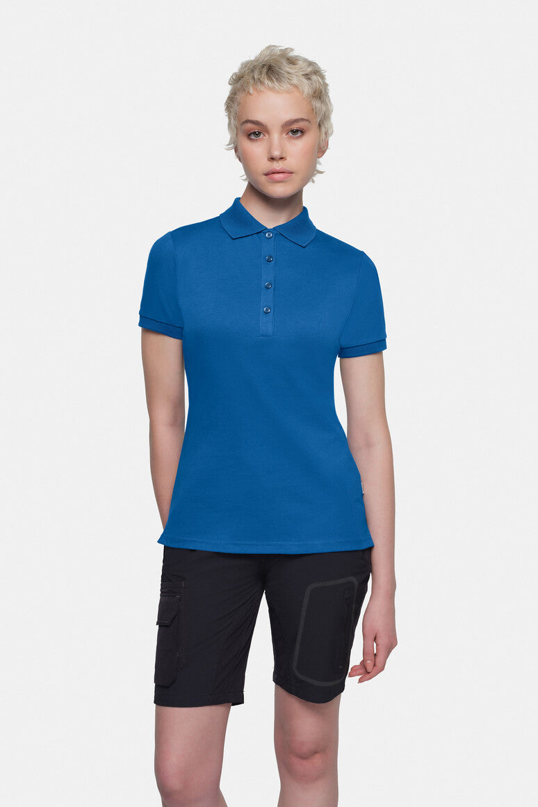 HAKRO Cotton Tec® Damen Poloshirt royalblau