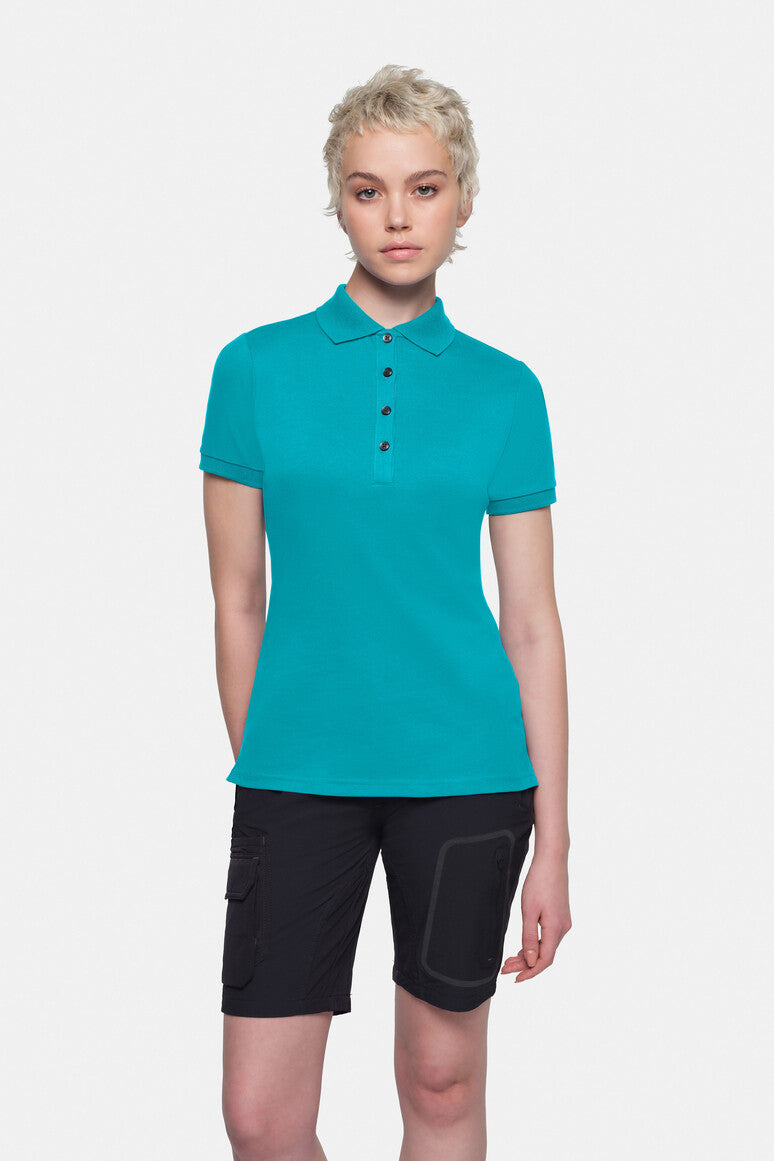HAKRO Cotton Tec® Damen Poloshirt smaragd