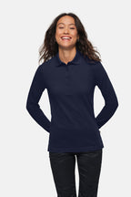 HAKRO Damen Longsleeve-Poloshirt Mikralinar® tinte
