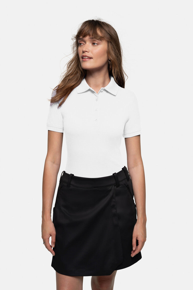 HAKRO Damen Poloshirt Mikralinar® weiß