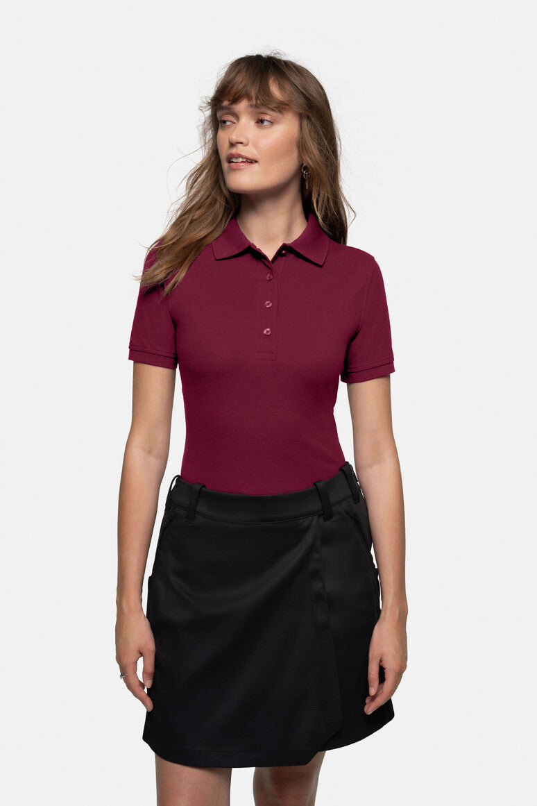HAKRO Damen Poloshirt Mikralinar® weinrot