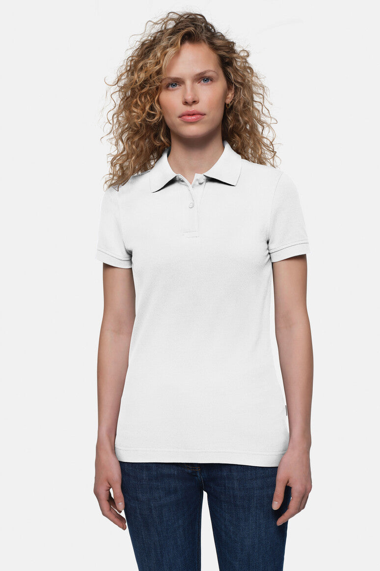 HAKRO Damen Poloshirt Top weiß