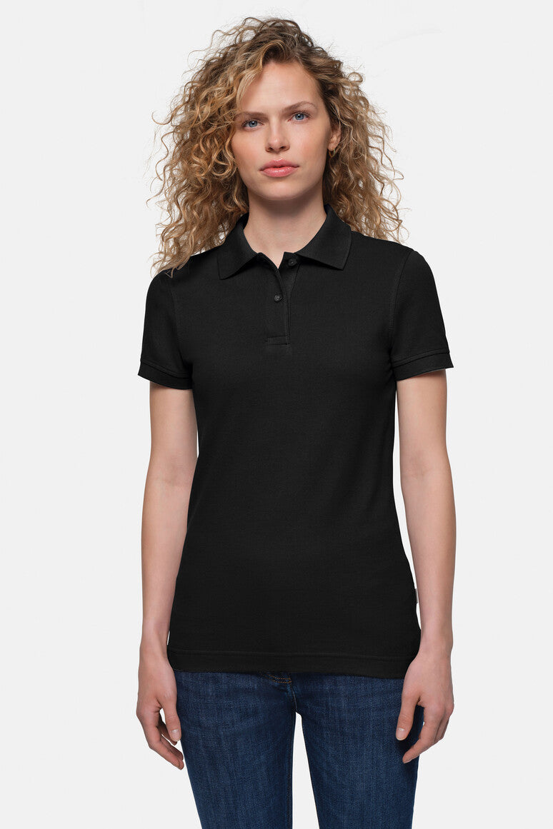HAKRO Damen Poloshirt Top schwarz