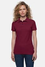 HAKRO Damen Poloshirt Top weinrot