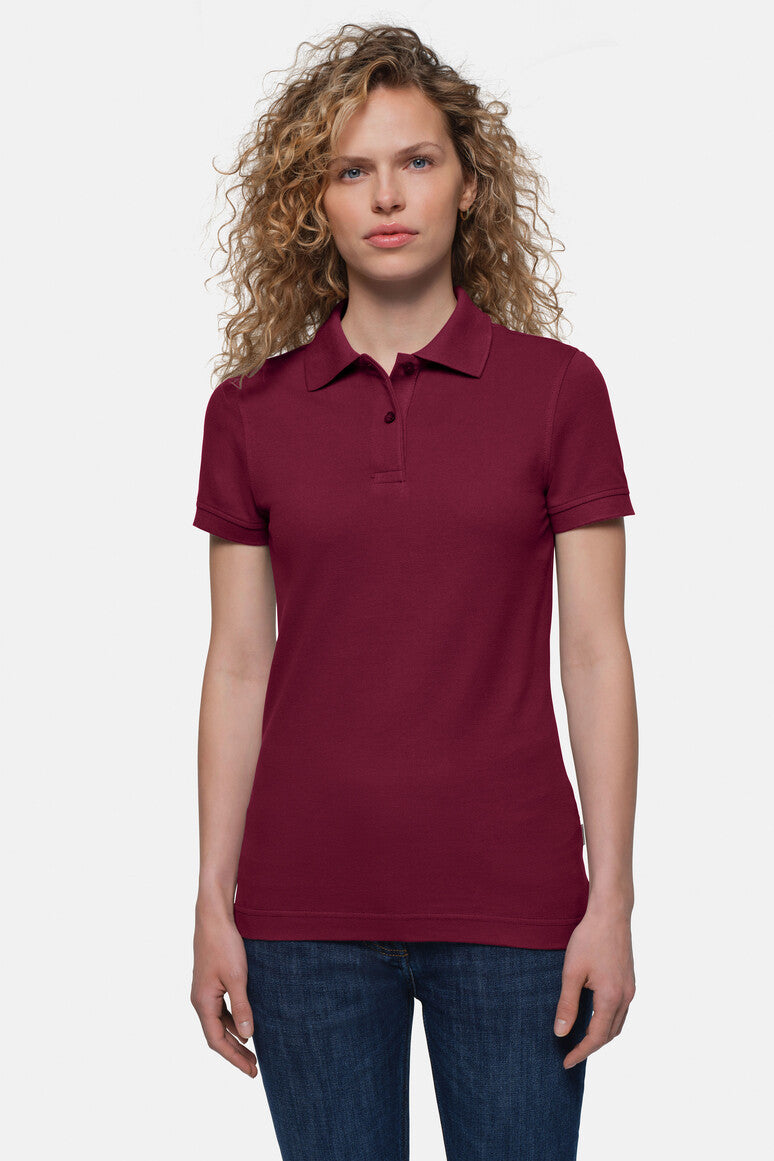 HAKRO Damen Poloshirt Top weinrot