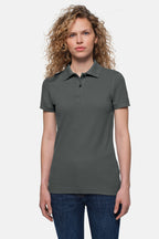 HAKRO Damen Poloshirt Top anthrazit