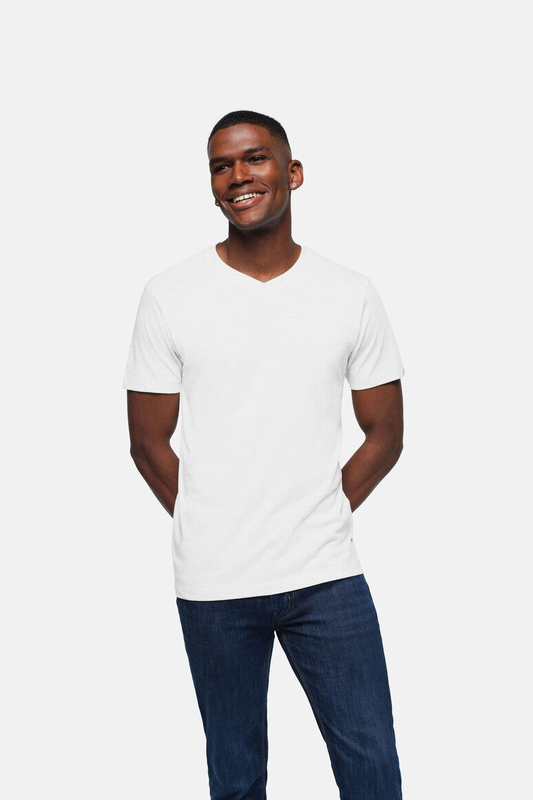 HAKRO V-Shirt Classic weiß