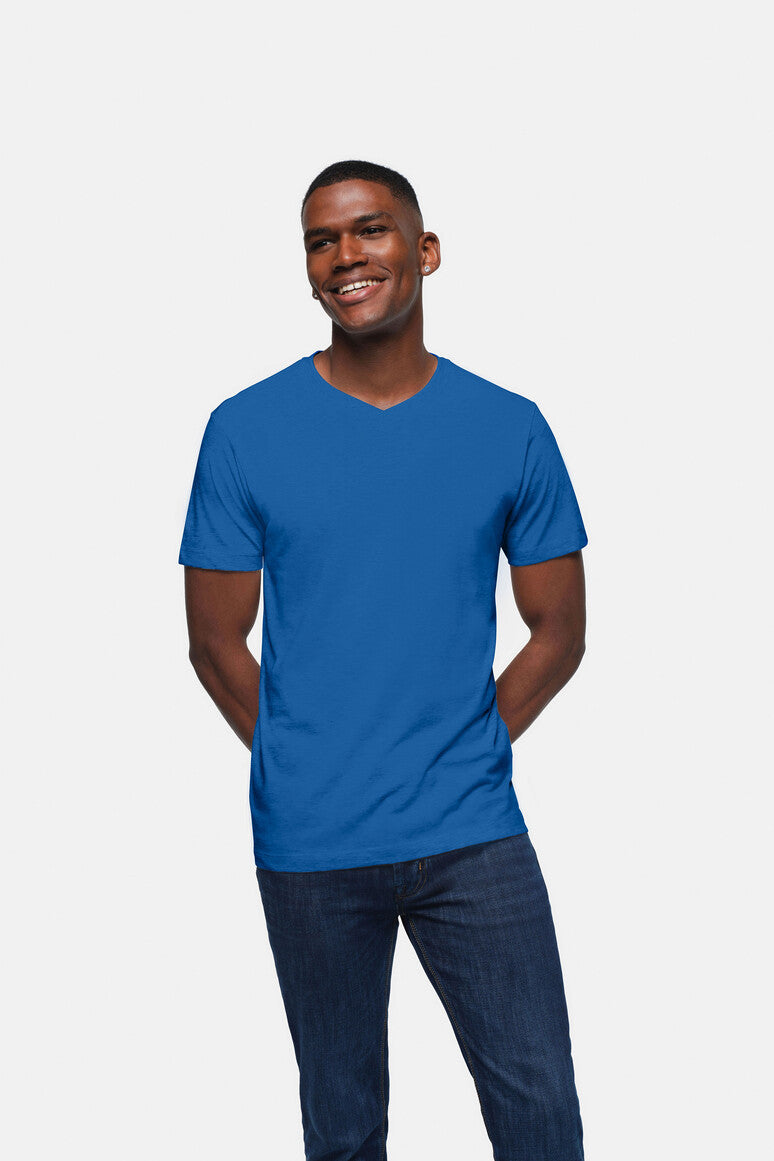 HAKRO V-Shirt Classic royalblau