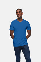 HAKRO V-Shirt Classic royalblau