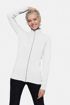 HAKRO Damen Interlockjacke weiß