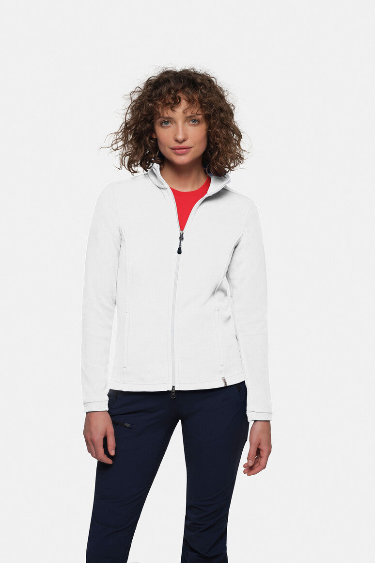 HAKRO Fleecejacke ECO weiß