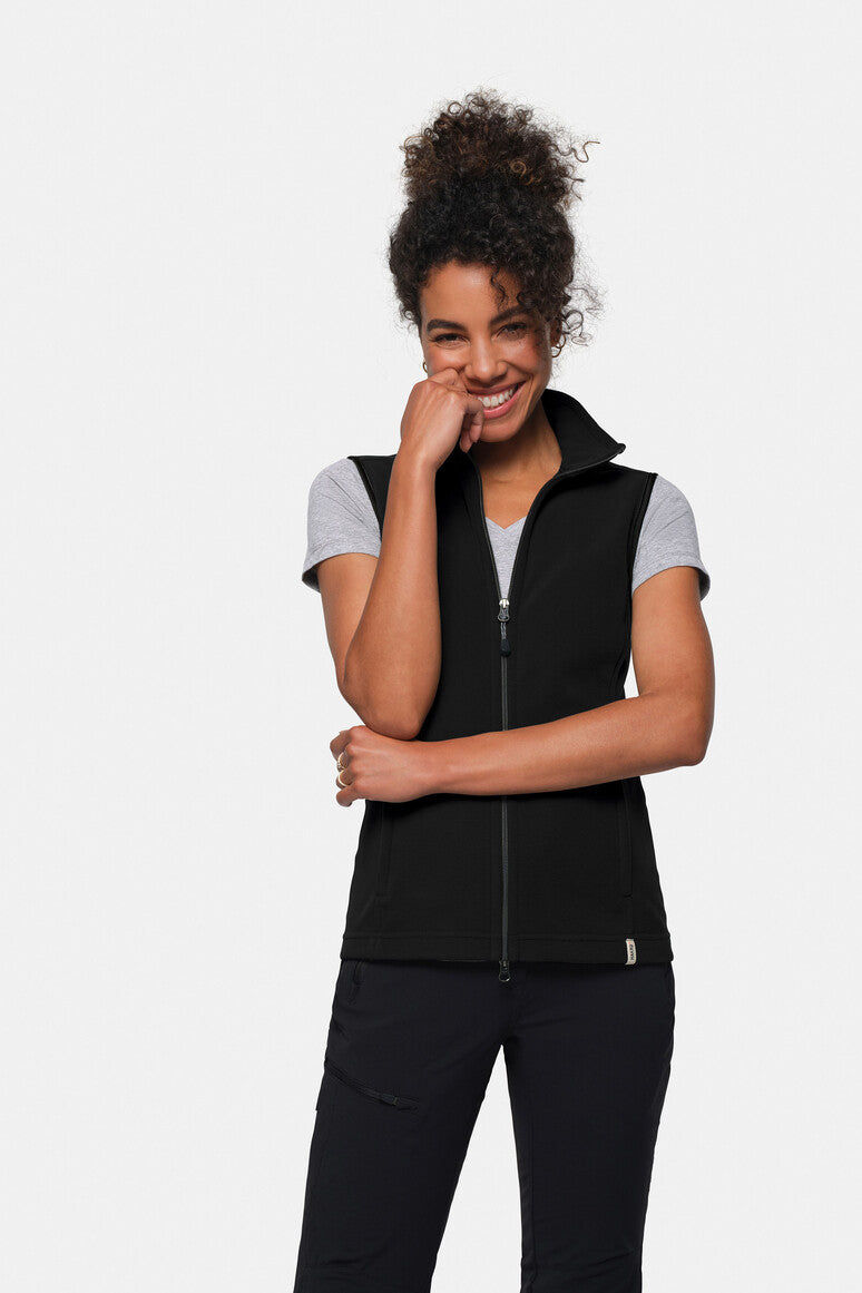 HAKRO Damen Fleeceweste ECO schwarz