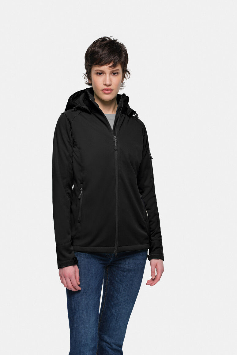 HAKRO Damen Softshelljacke Alberta schwarz