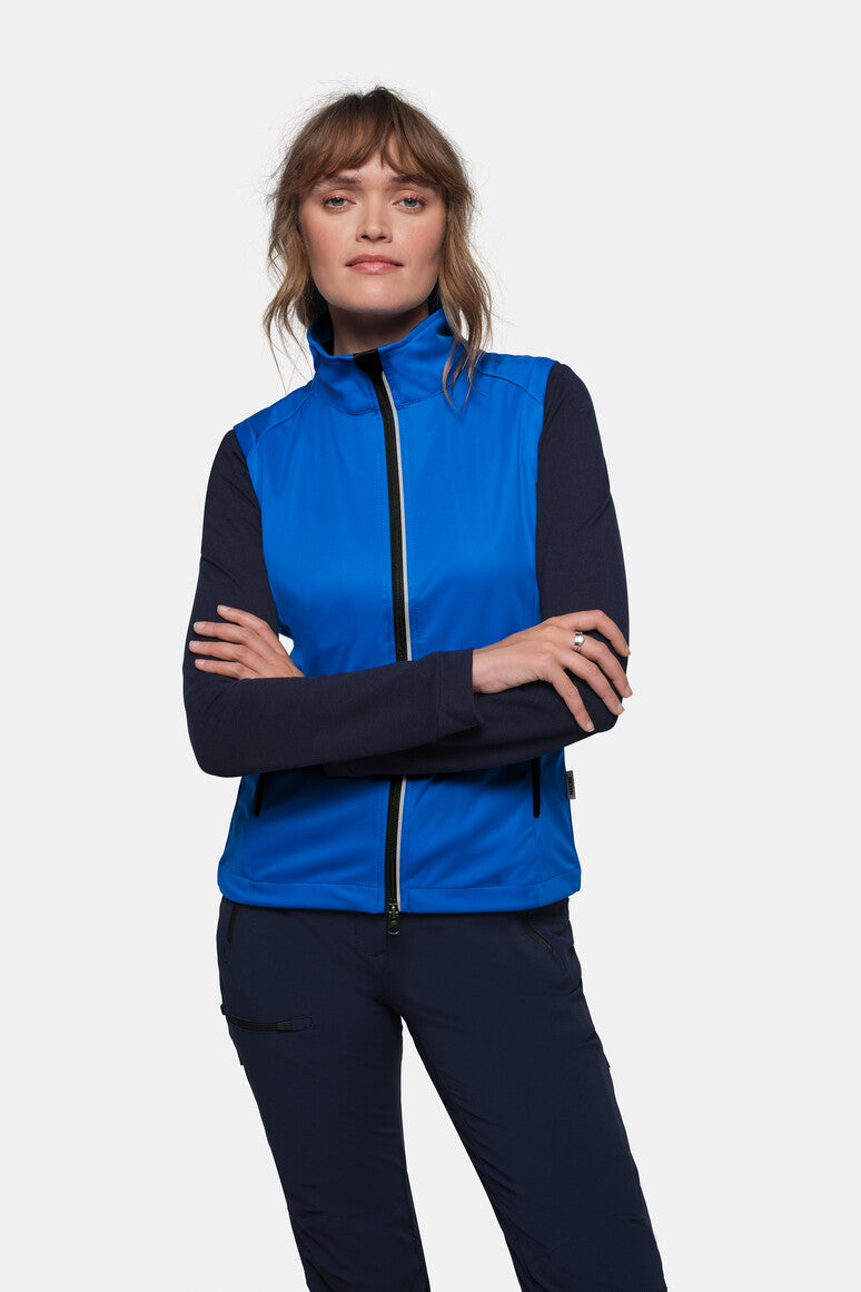 HAKRO Damen Light-Softshellweste Sarina royalblau
