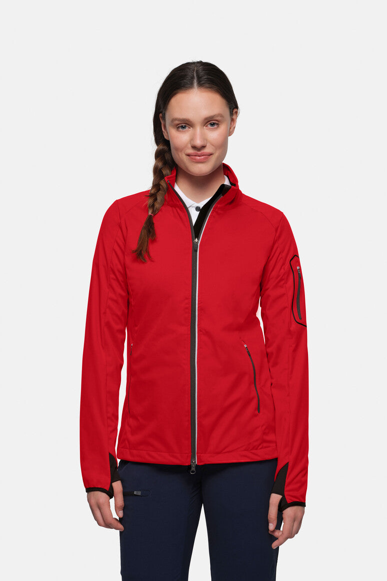 HAKRO Damen Light-Softshelljacke Sidney rot