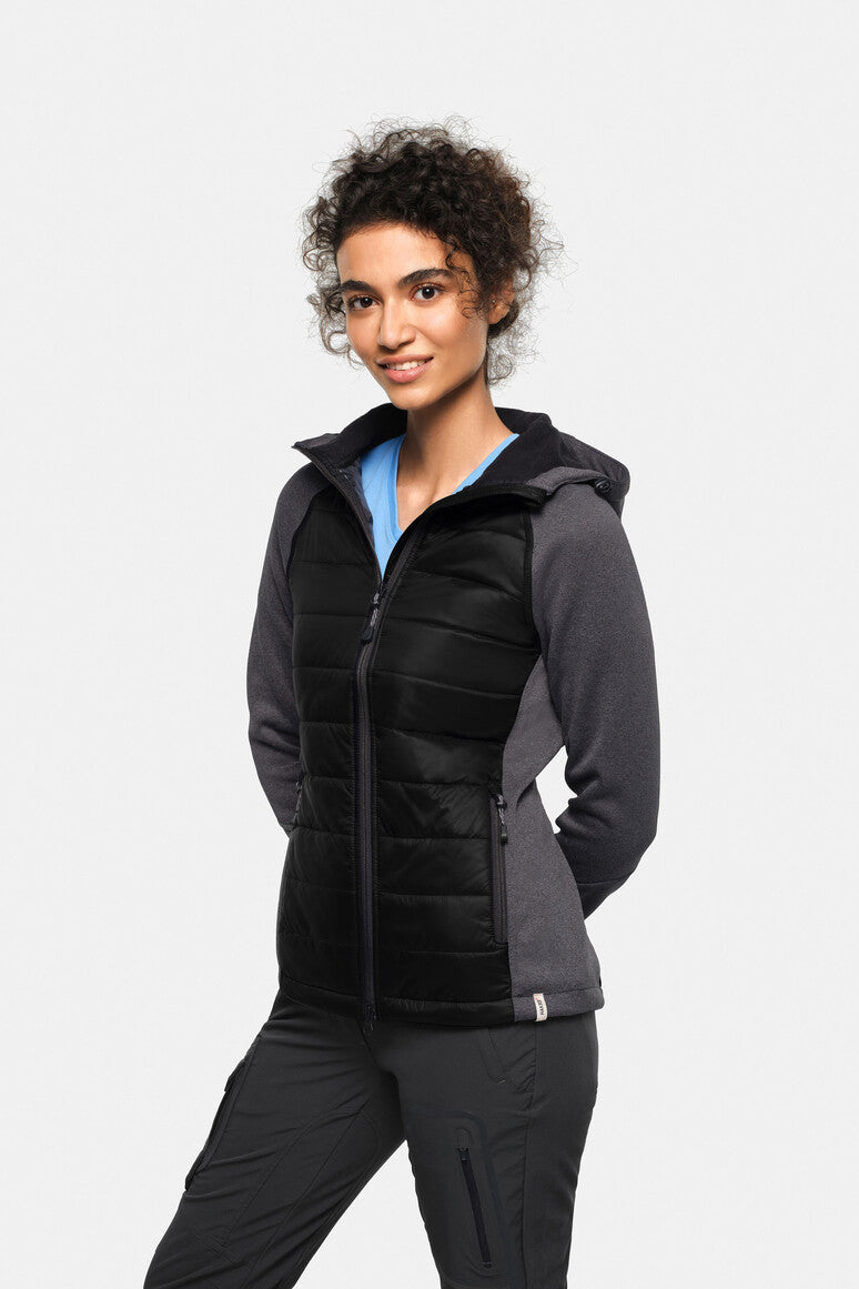 HAKRO Damen Hybridjacke Maryland schwarz