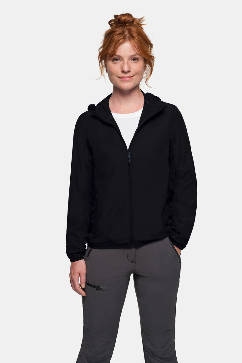 HAKRO Damen Ultralight-Jacke Eco schwarz