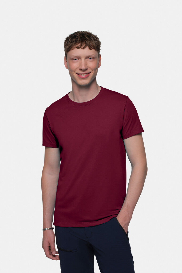 HAKRO Cotton Tec® T-Shirt weinrot