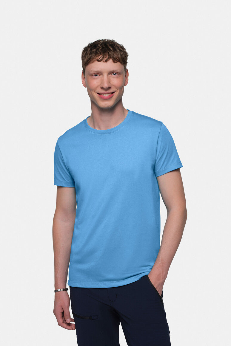 HAKRO Cotton Tec® T-Shirt malibublau
