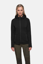 HAKRO Damen Kapuzen-Tecjacke ECO schwarz