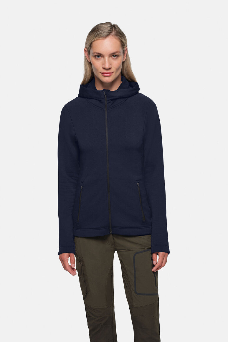 HAKRO Damen Kapuzen-Tecjacke ECO tinte