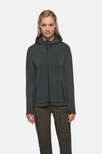 HAKRO Damen Kapuzen-Tecjacke ECO karbongrau