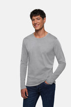 HAKRO Longsleeve Heavy grau meliert