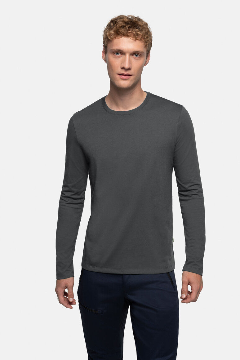 HAKRO Longsleeve Mikralinar® karbongrau
