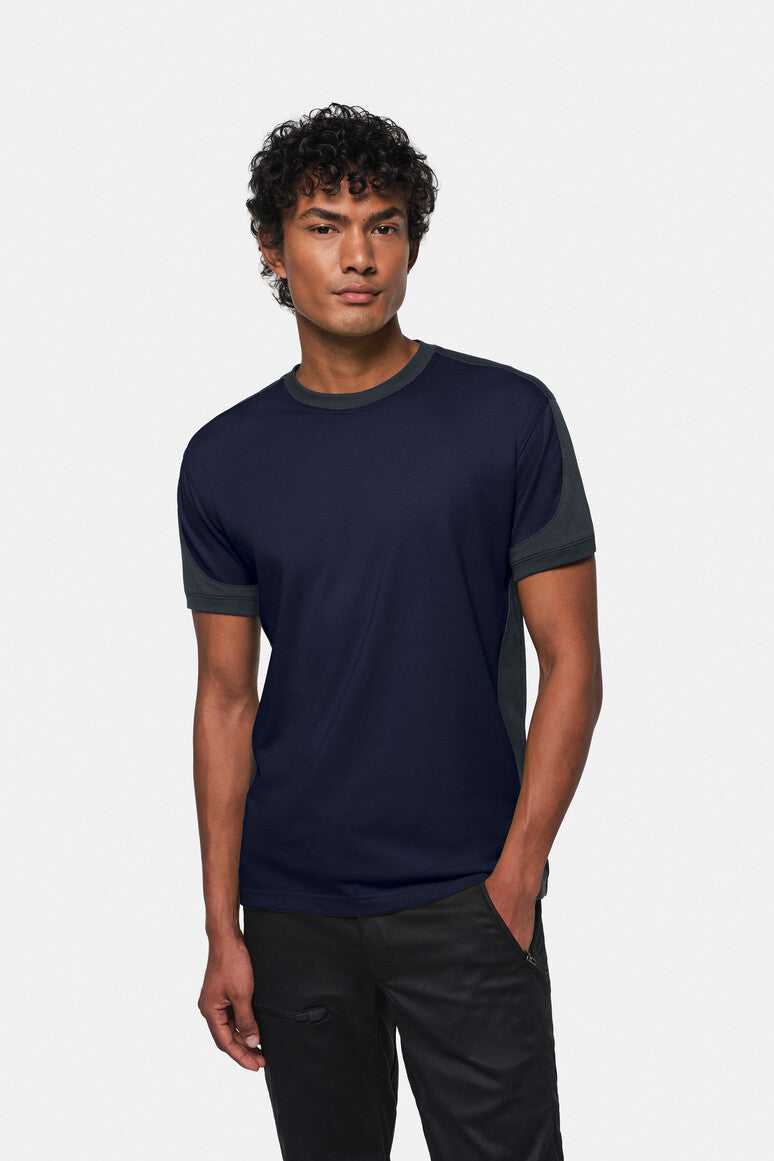 HAKRO T-Shirt Contrast Mikralinar® tinte/anthrazit