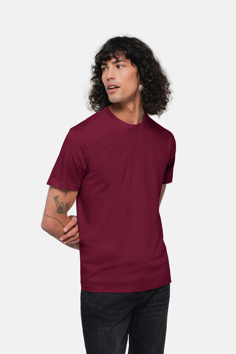 HAKRO T-Shirt Heavy weinrot