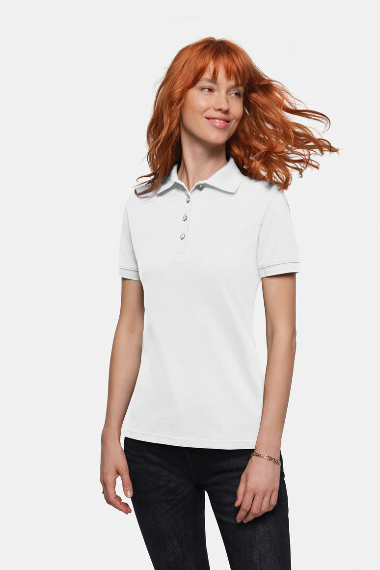 HAKRO Damen Poloshirt Bio-Baumwolle GOTS weiß