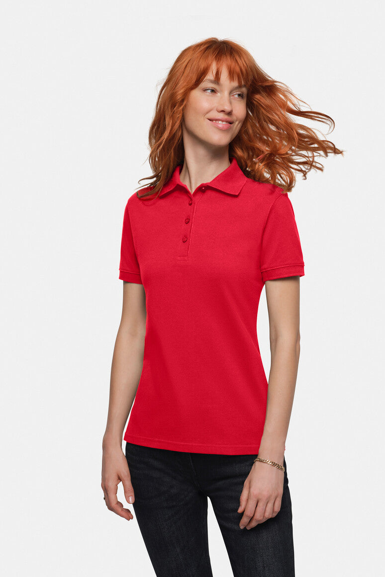 HAKRO Damen Poloshirt Bio-Baumwolle GOTS rot