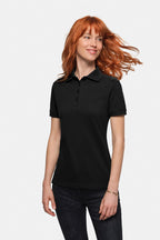 HAKRO Damen Poloshirt Bio-Baumwolle GOTS schwarz