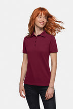 HAKRO Damen Poloshirt Bio-Baumwolle GOTS weinrot