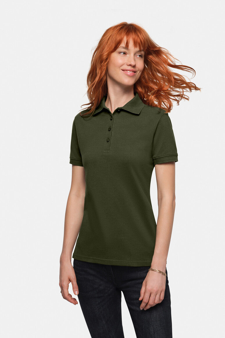 HAKRO Damen Poloshirt Bio-Baumwolle GOTS olive