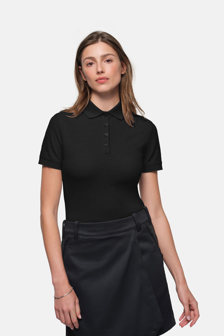 HAKRO Damen Poloshirt MIKRALINAR ECO schwarz