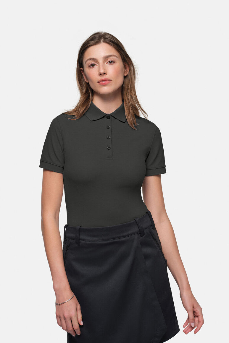 HAKRO Damen Poloshirt MIKRALINAR ECO karbongrau