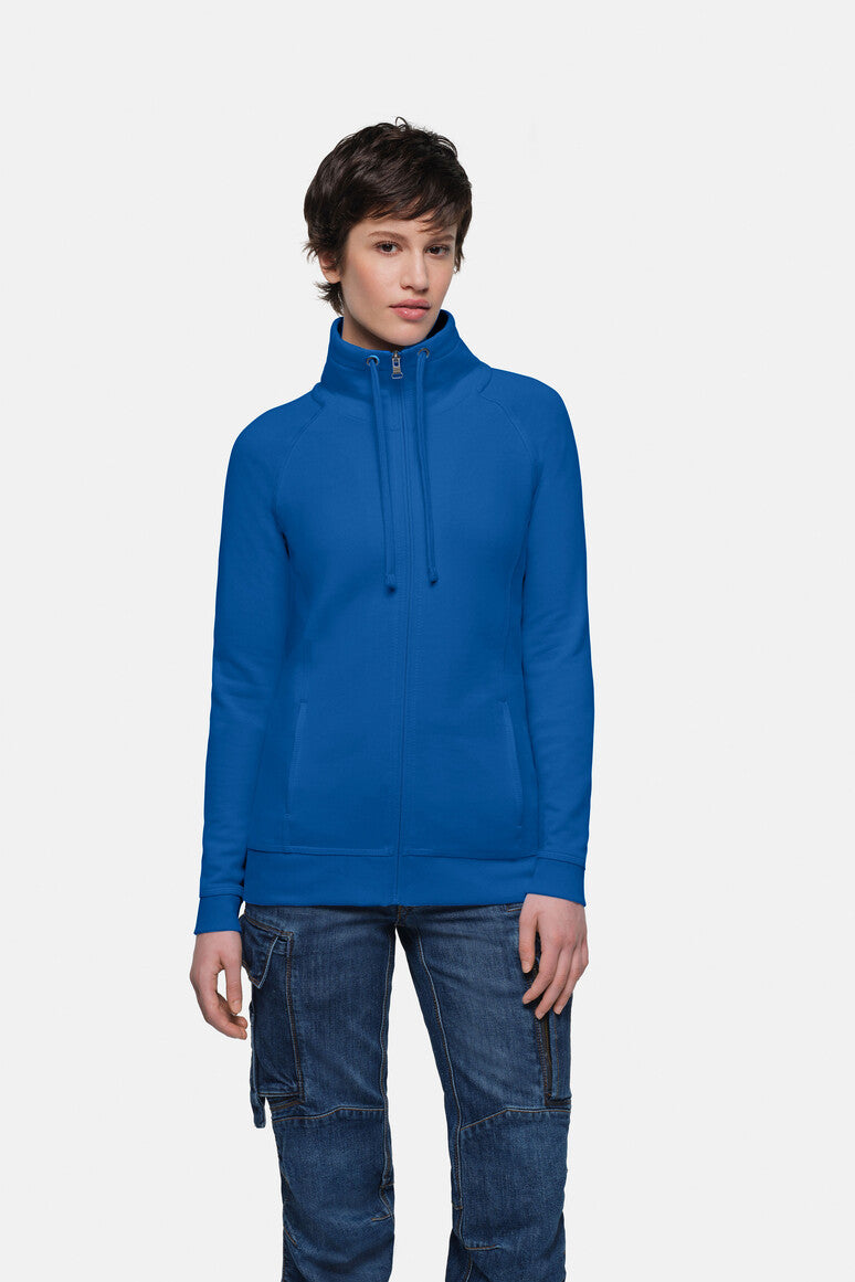 HAKRO Damen Sweatjacke College royalblau