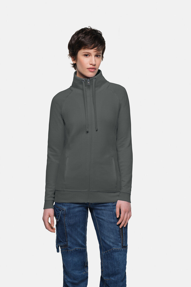 HAKRO Damen Sweatjacke College anthrazit