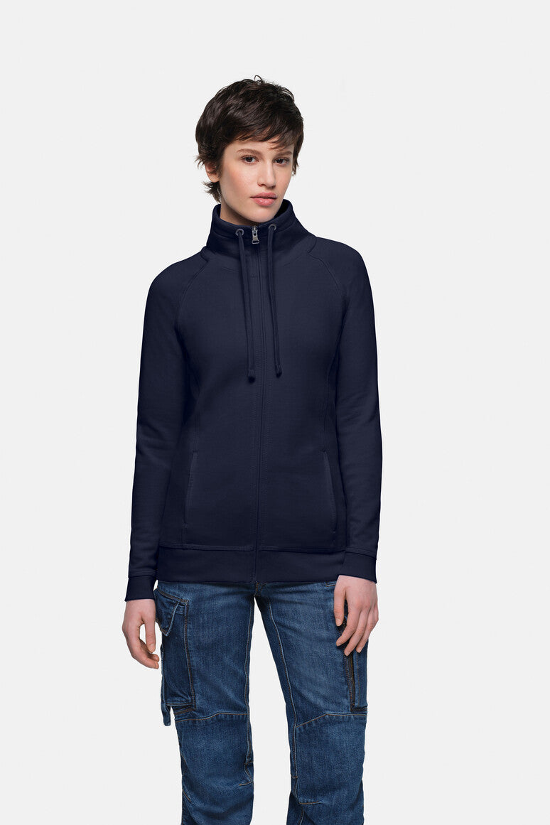 HAKRO Damen Sweatjacke College tinte