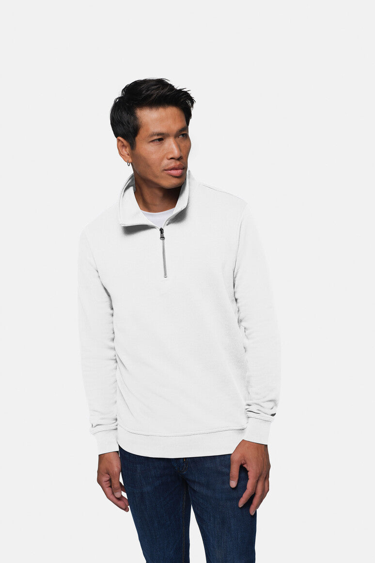 HAKRO Zip-Sweatshirt Premium weiß