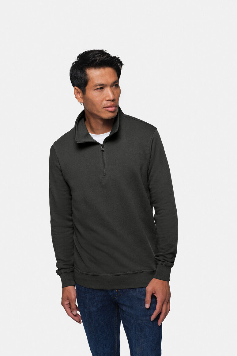 HAKRO Zip-Sweatshirt Premium karbongrau