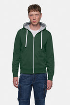 HAKRO Kapuzenjacke Bonded tanne/silber