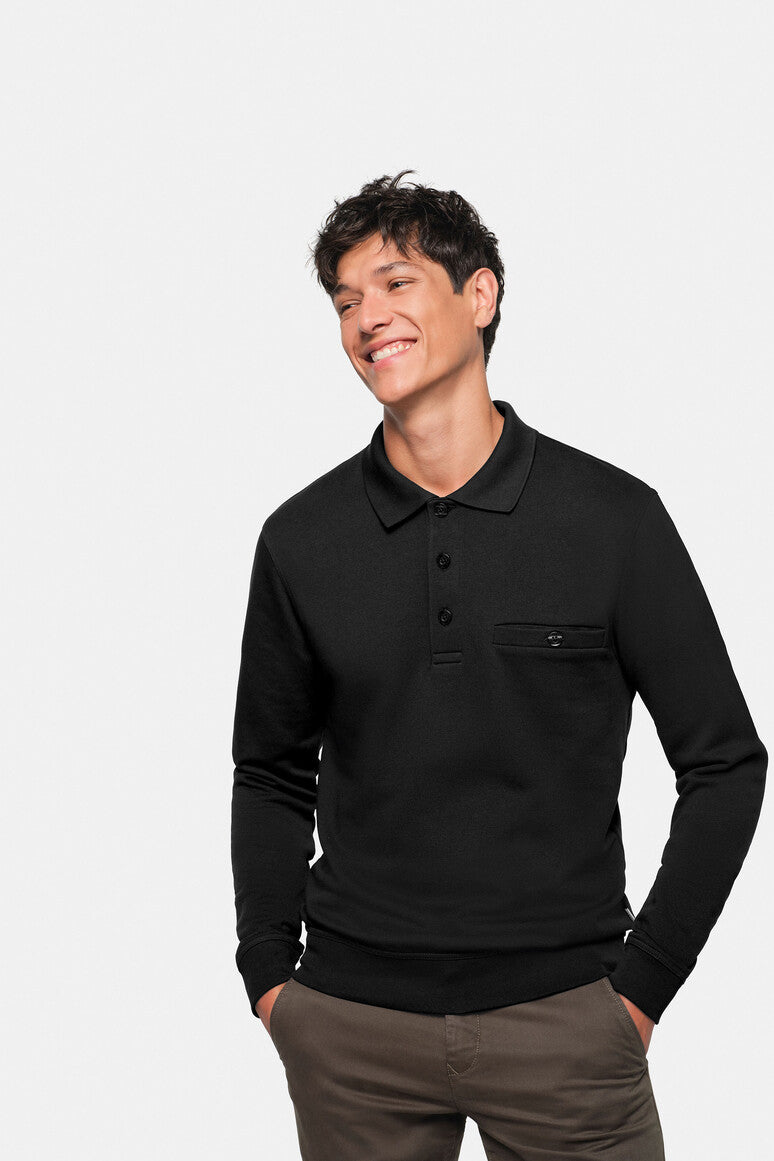 HAKRO Pocket-Sweatshirt Premium schwarz